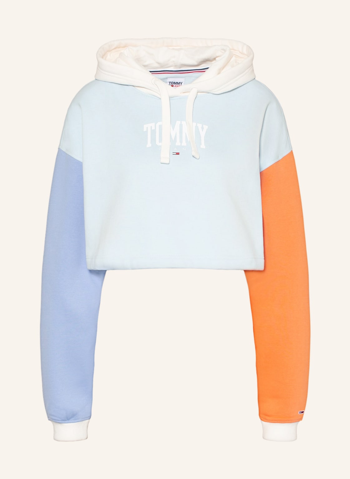 Image of Tommy Jeans Cropped-Hoodie blau