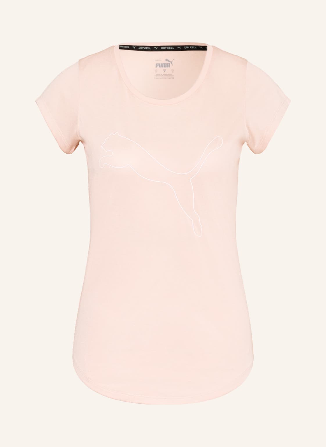 Image of Puma T-Shirt Aus Mesh rosa
