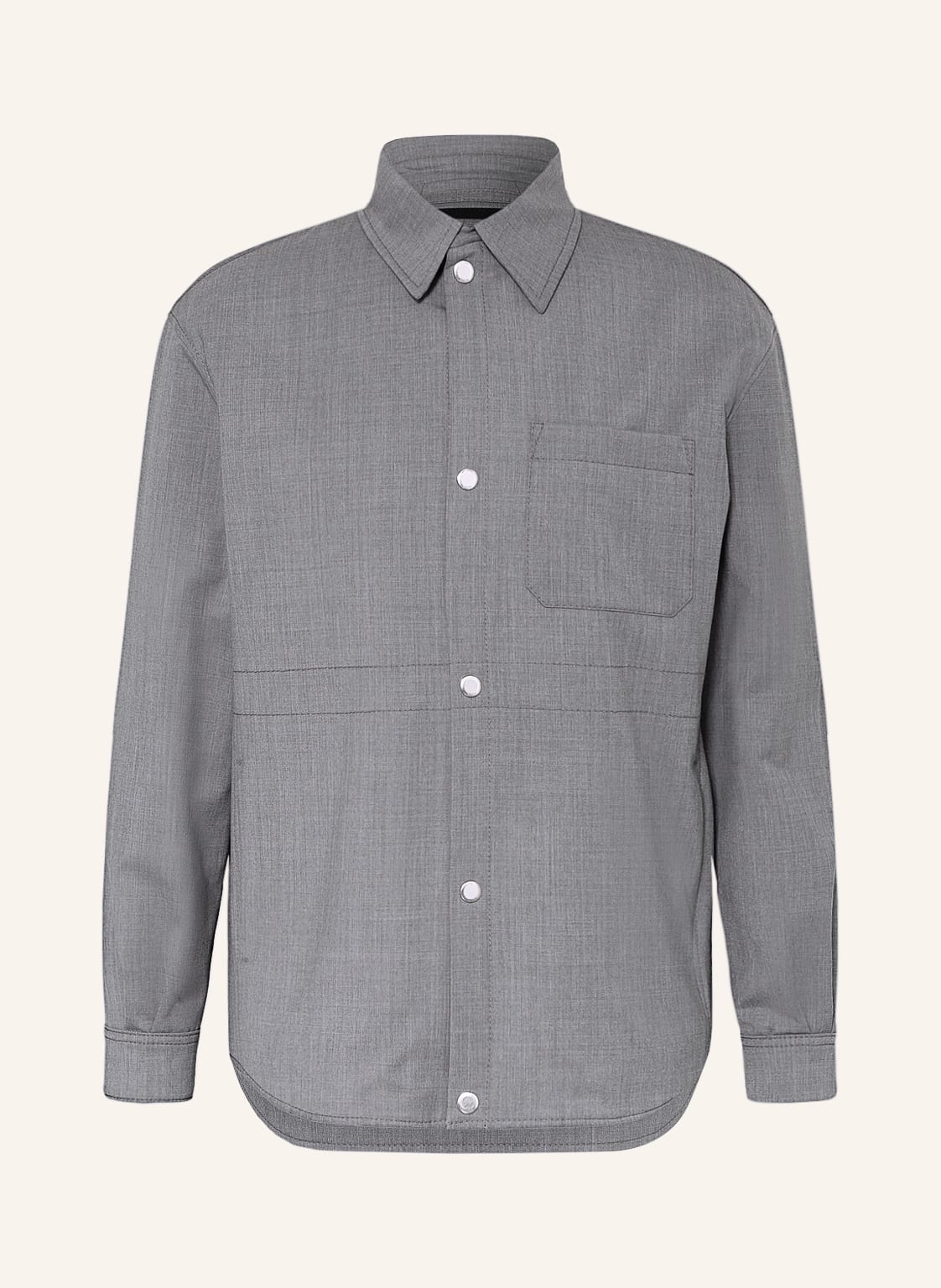 Image of Drykorn Overshirt Ipaneo grau