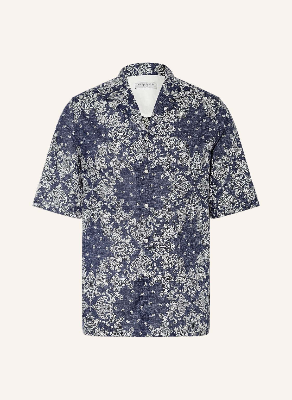 Image of Officine Générale Resorthemd Eren Comfort Fit blau