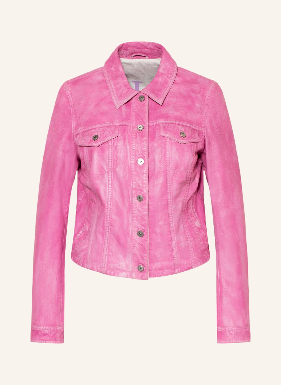 Image of Milestone Lederjacke Msnia pink