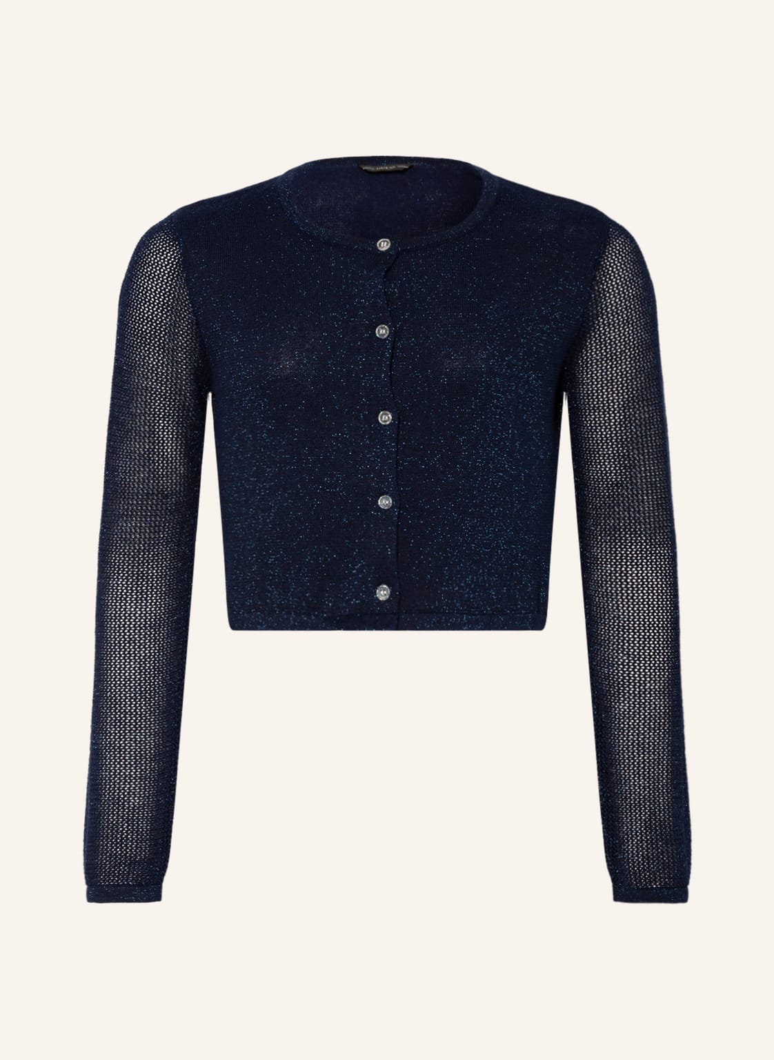 Image of Guess Strickjacke Ceremony Mit Glitzergarn blau