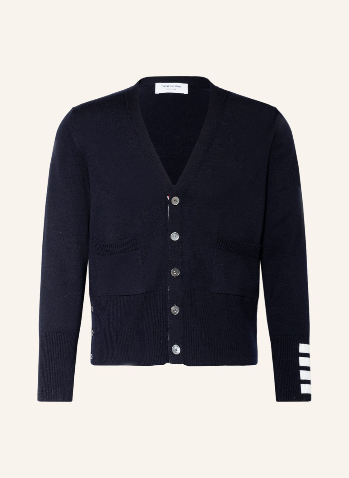 Image of Thom Browne. Strickjacke blau
