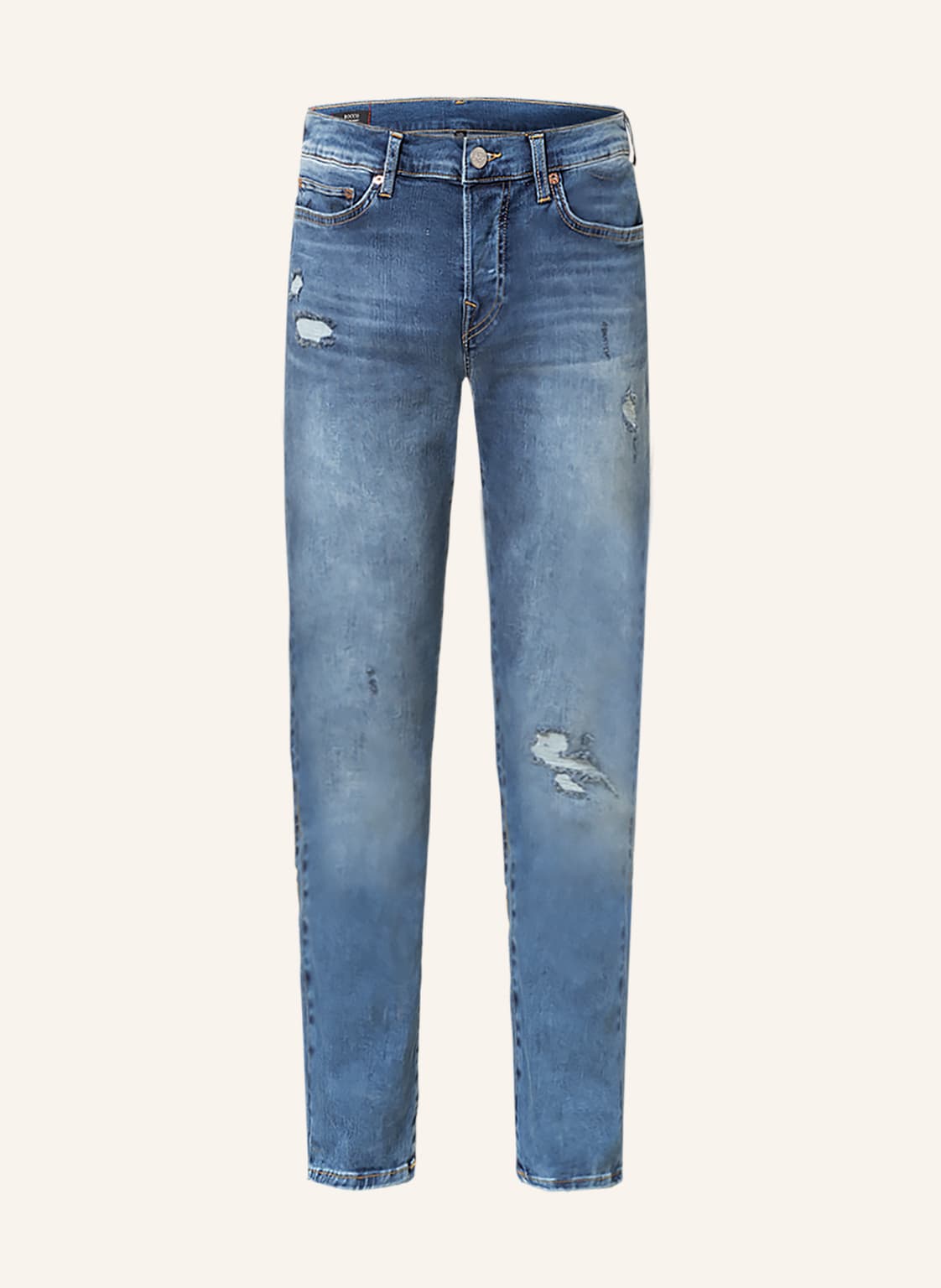 Image of True Religion Destroyed Jeans Rocco Slim Fit blau