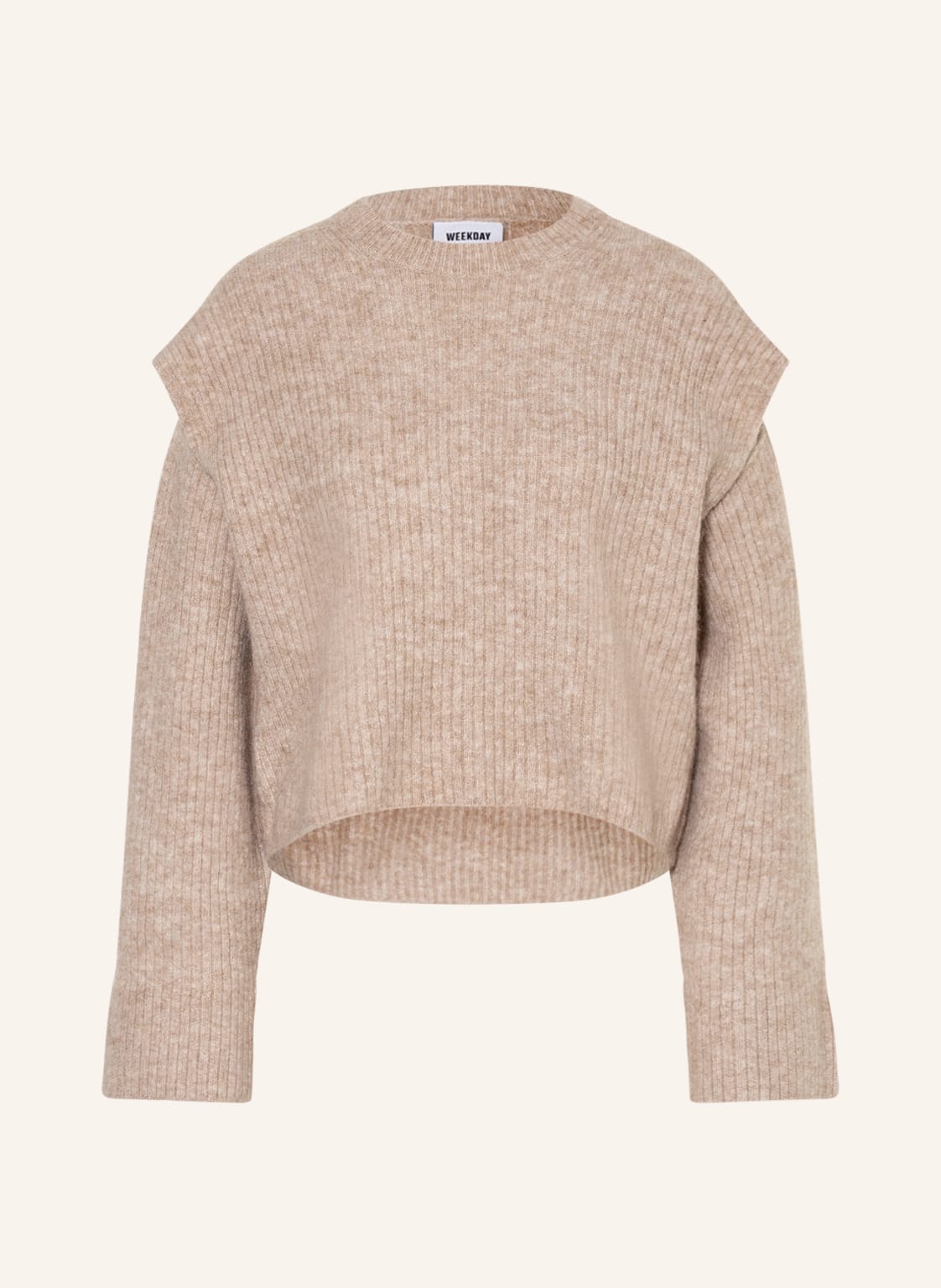 Image of Weekday Pullover Remi Mit Cut-Outs beige