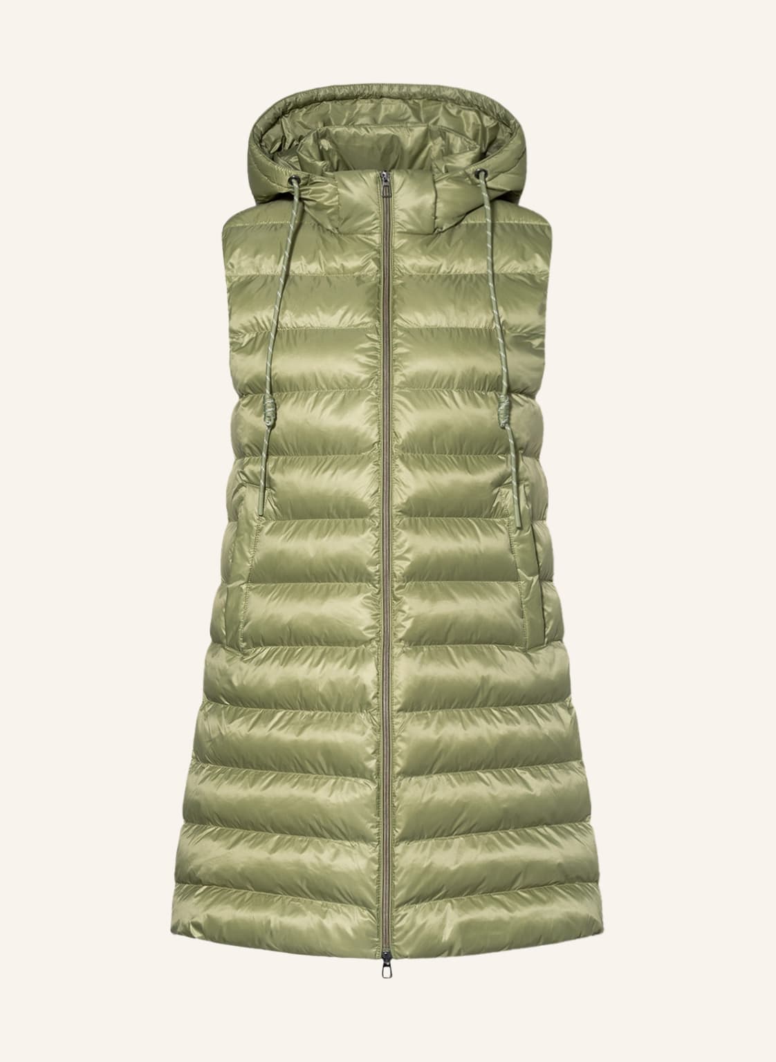 Image of Darling Harbour Steppweste Mit Abnehmbarer Kapuze gruen