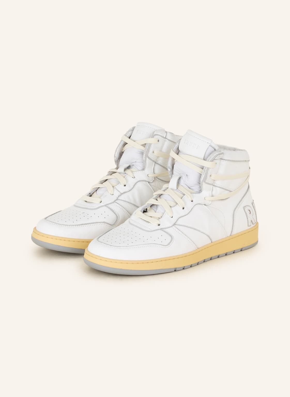Image of Rhude Hightop-Sneaker Rhecess weiss