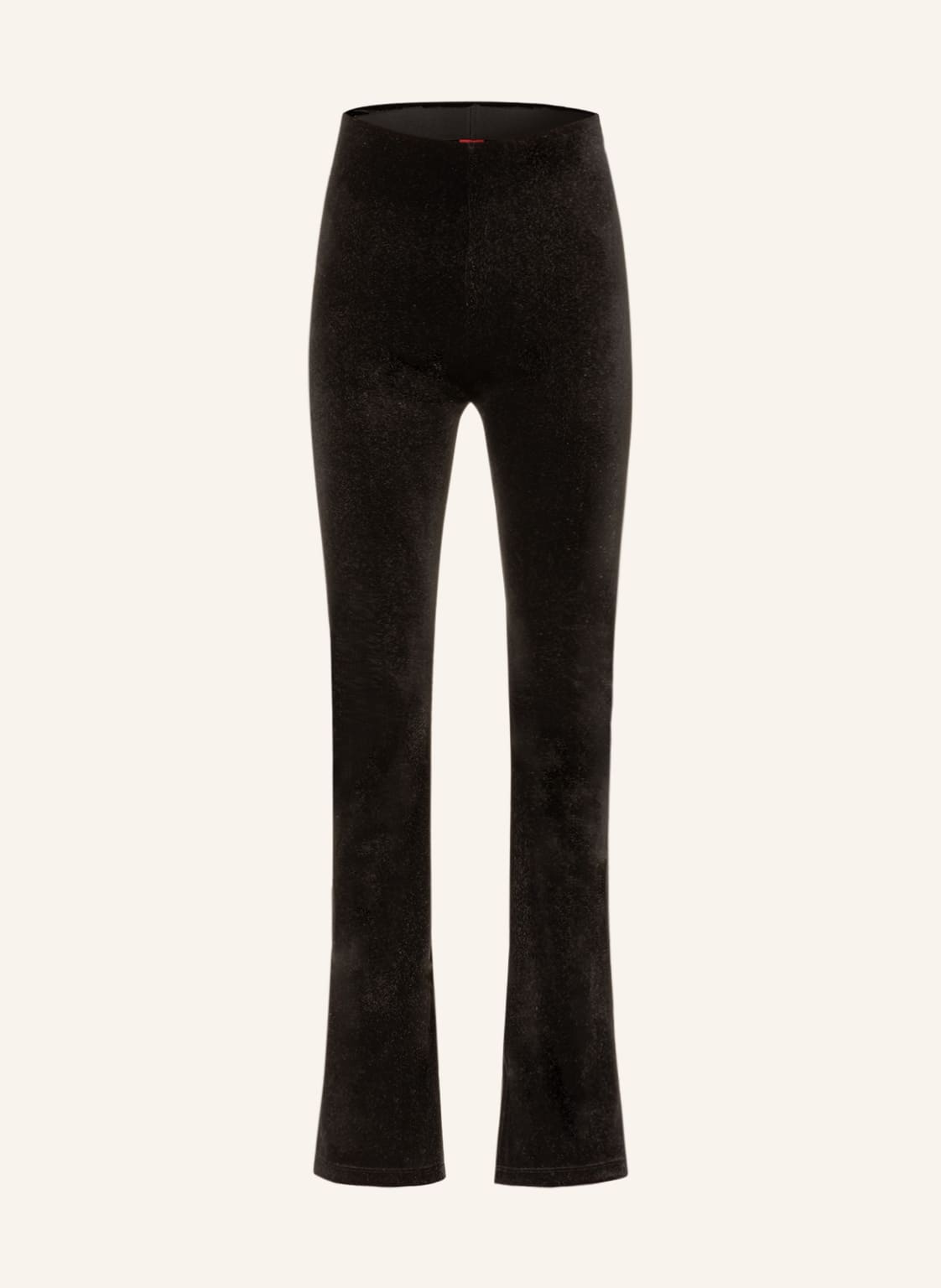 Image of Hugo Samtleggings Narle Mit Glitzergarn schwarz