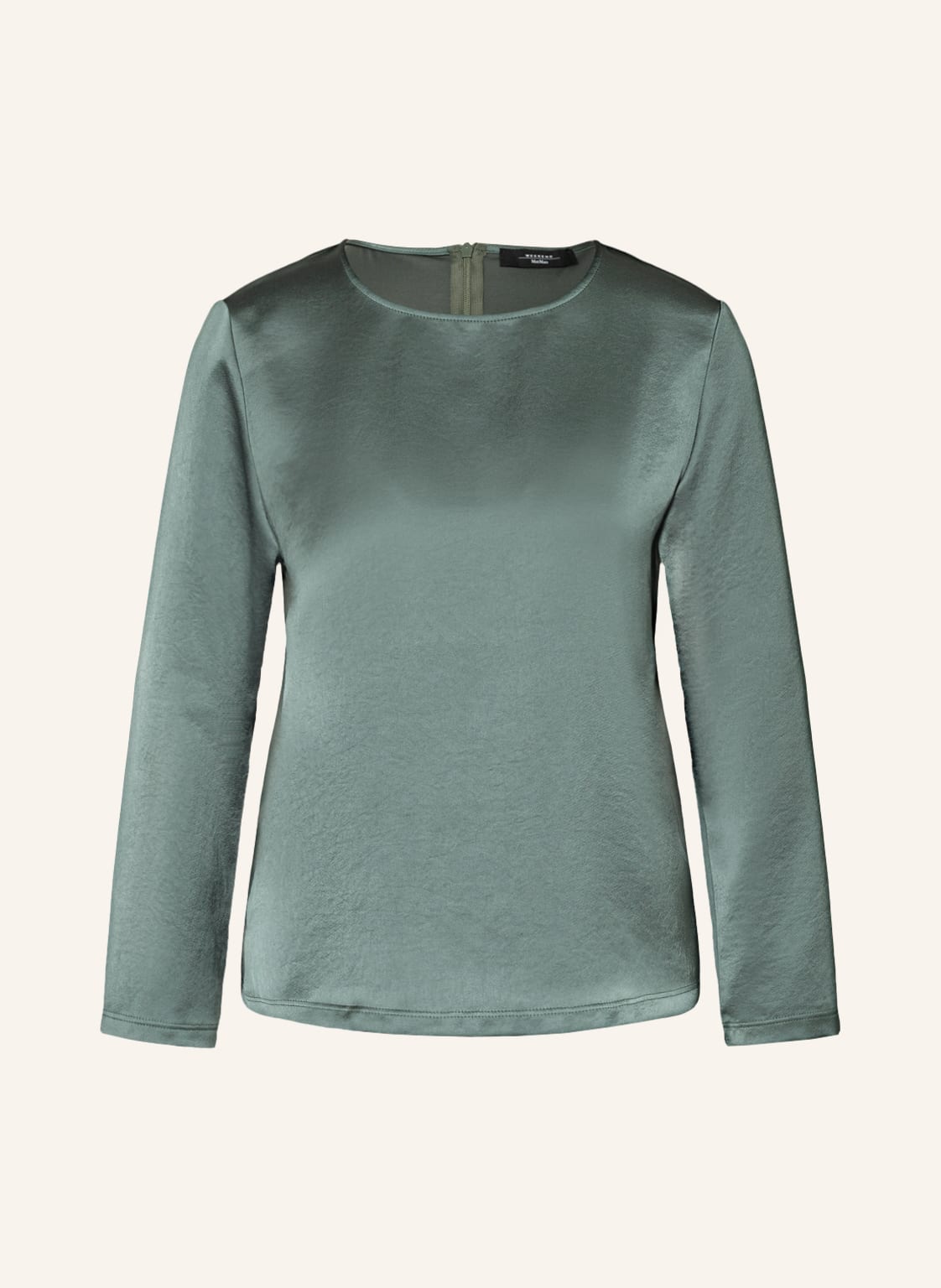 Image of Weekend Maxmara Blusenshirt Chic Im Materialmix gruen