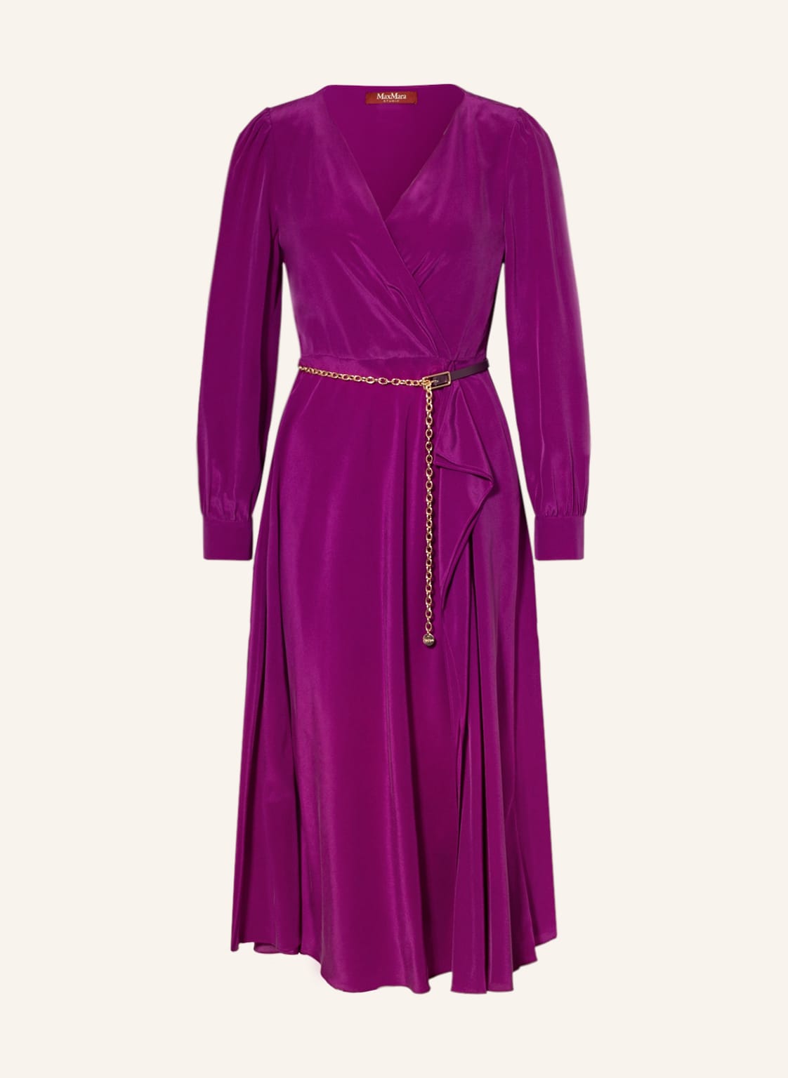 Image of Maxmara Studio Seidenkleid Dionea violett