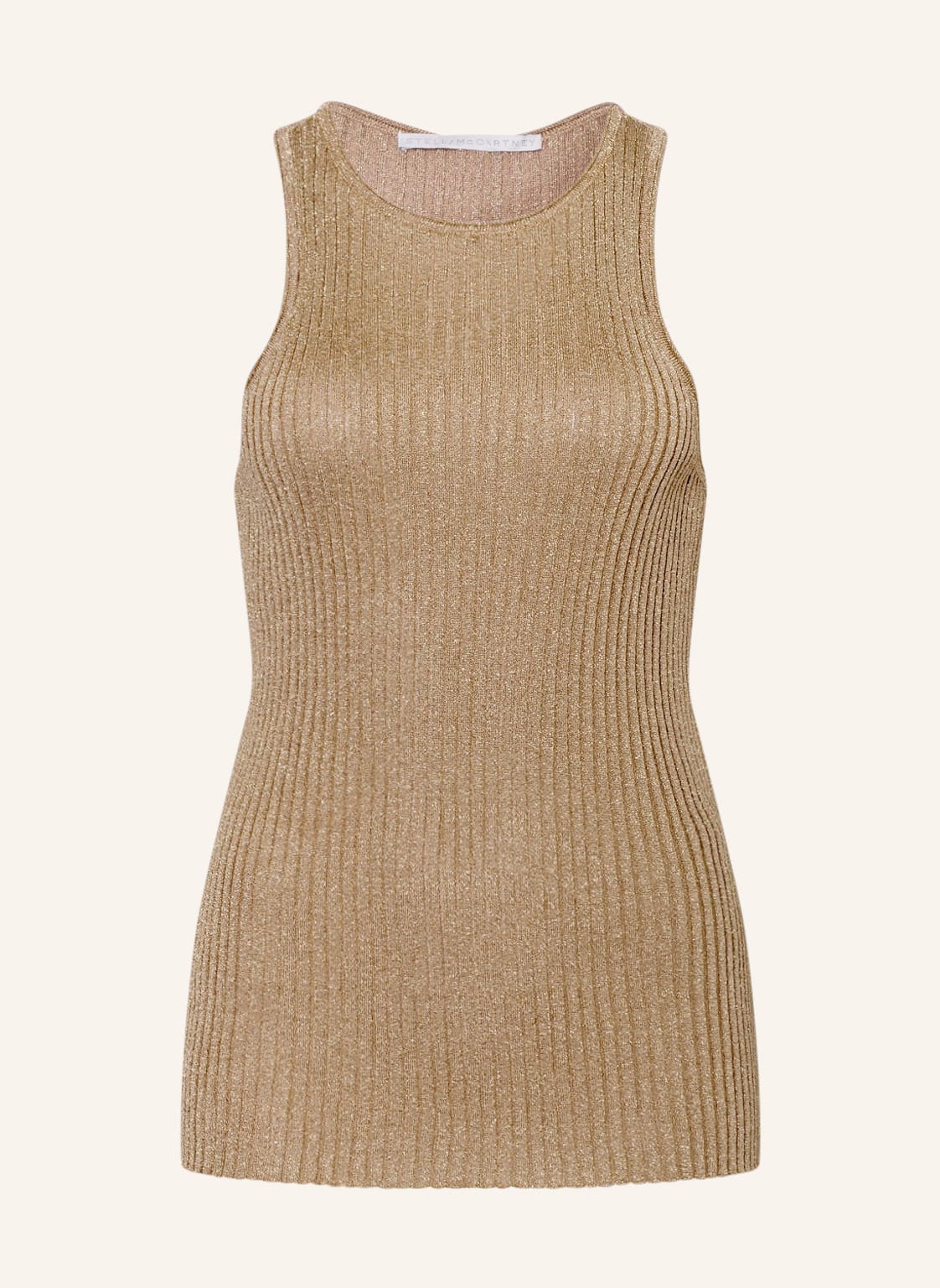 Image of Stella Mccartney Top Mit Glitzergarn gold