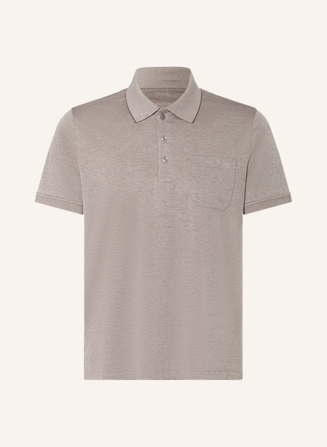 Image of Strokesman's Piqué-Poloshirt Regular Fit braun