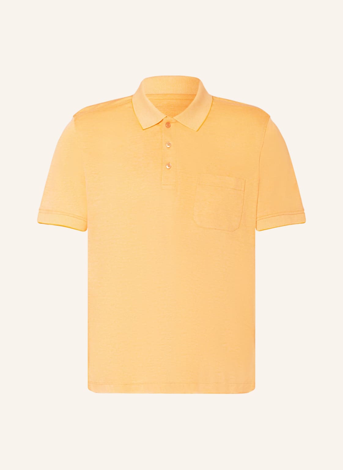 Image of Strokesman's Piqué-Poloshirt Regular Fit gelb
