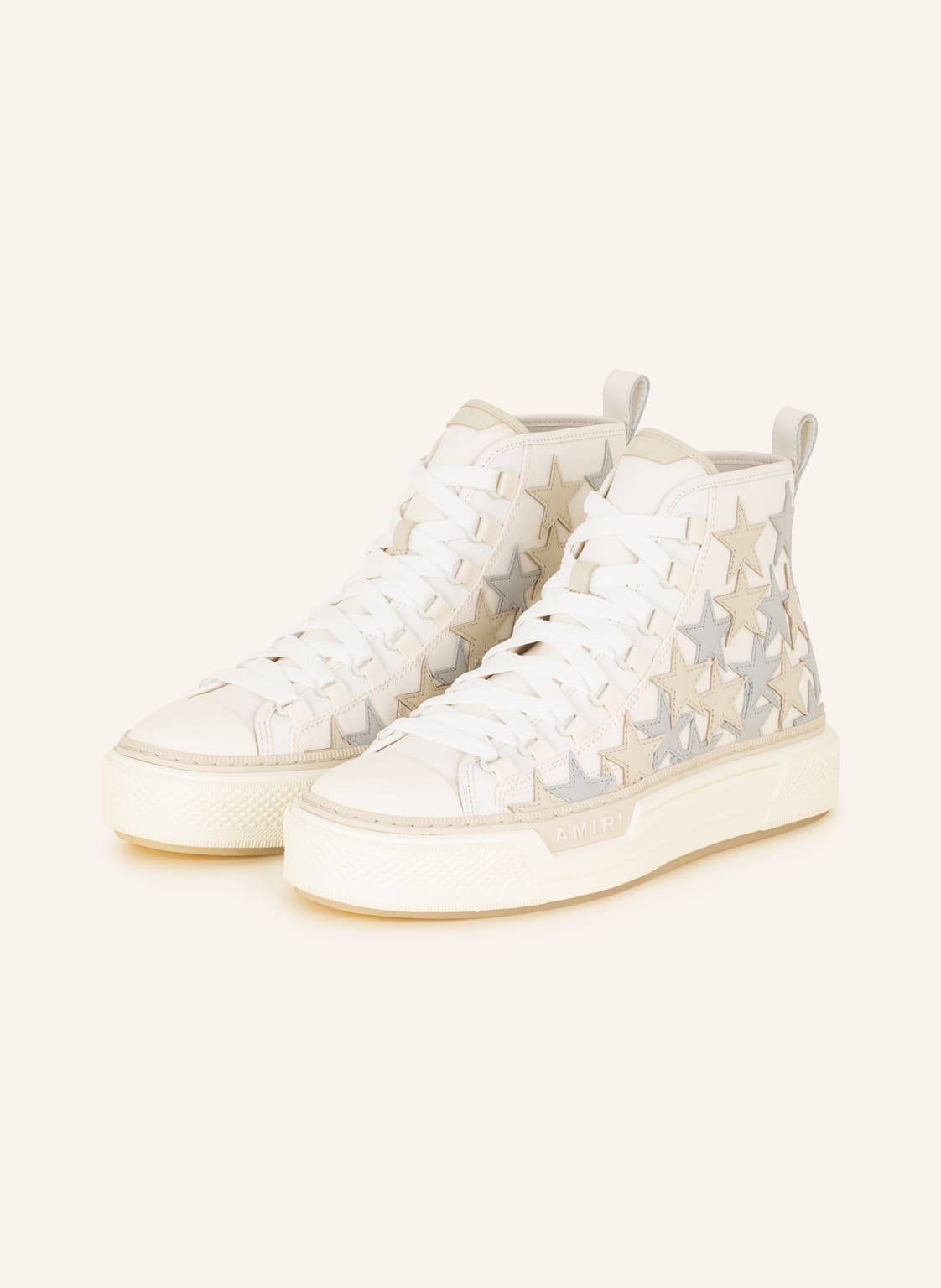 Image of Amiri Hightop-Sneaker Stars Court weiss