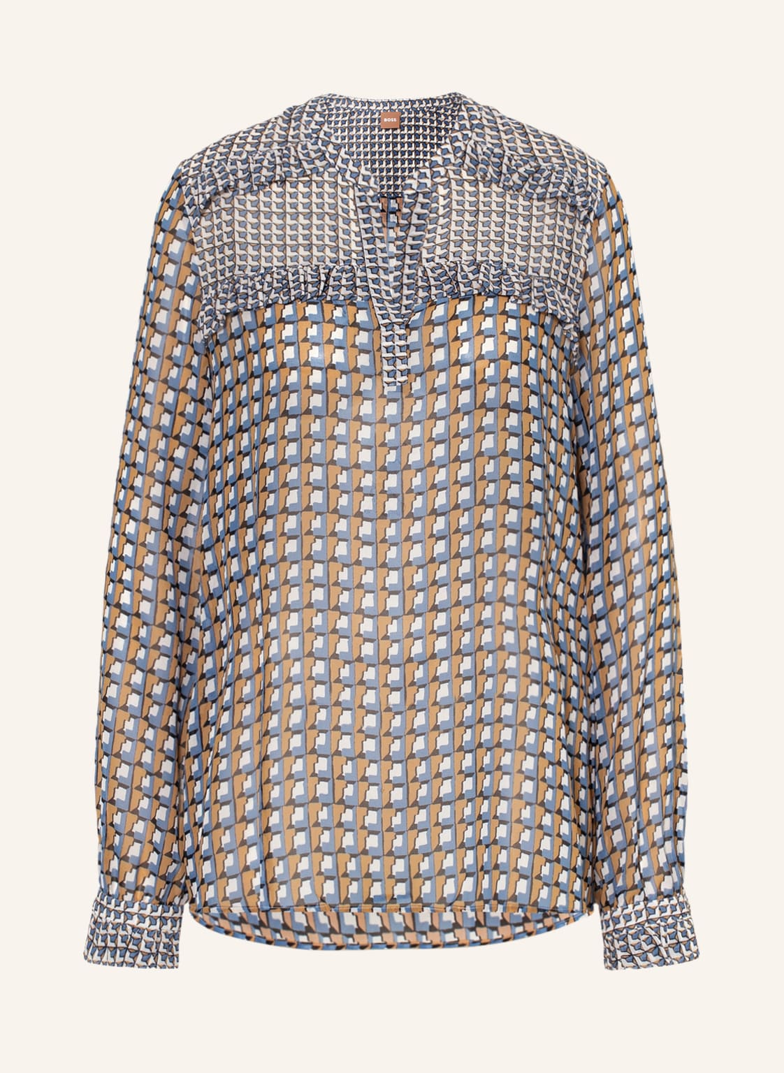 Image of Boss Blusenshirt Iuffi blau