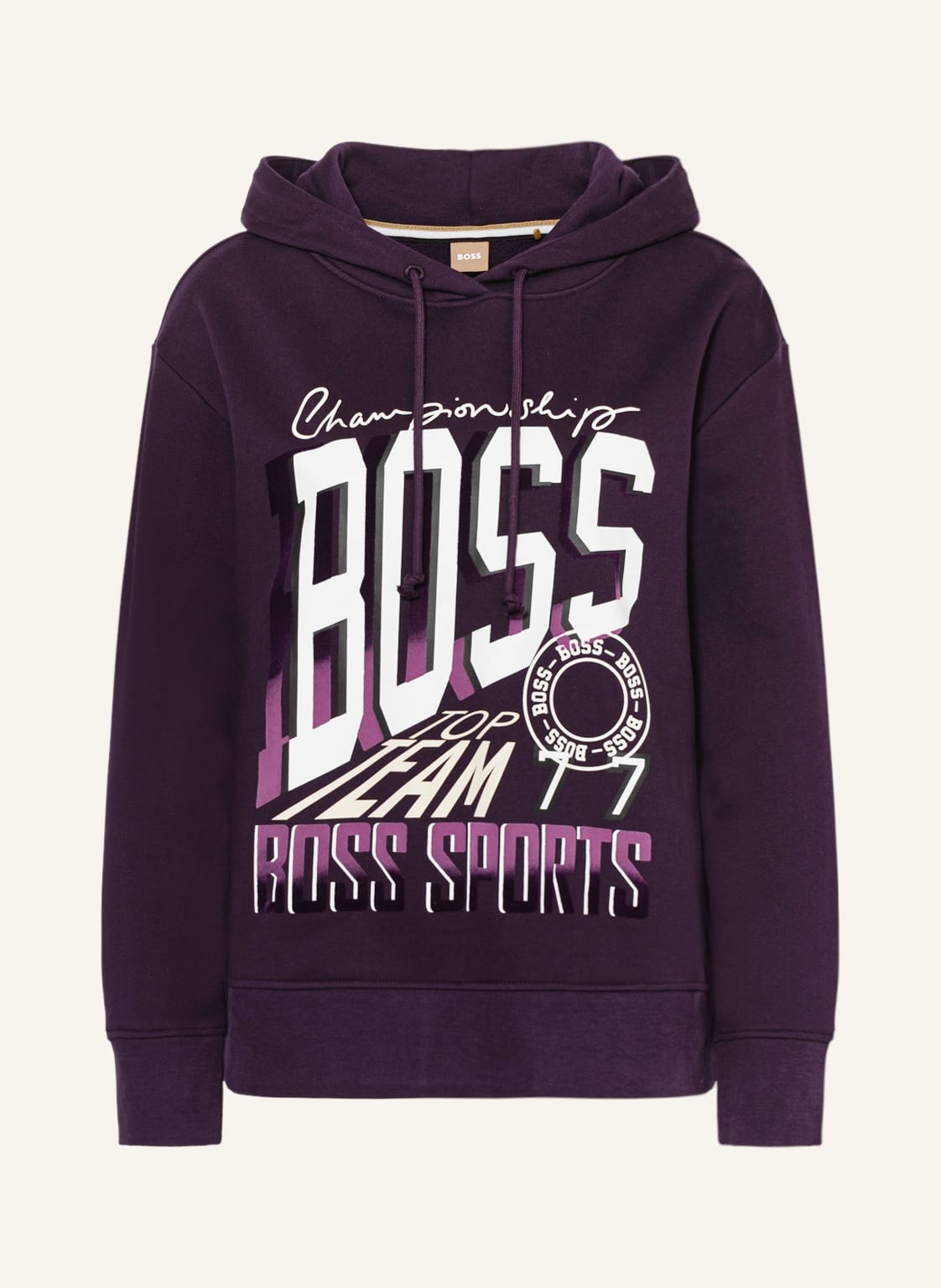 Image of Boss Hoodie Edelight Mit Pailletten violett