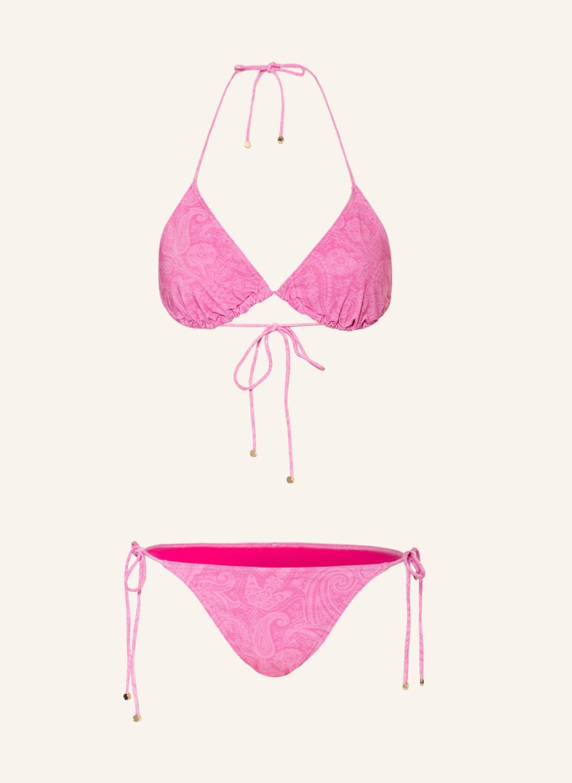 Image of Etro Triangel-Bikini pink