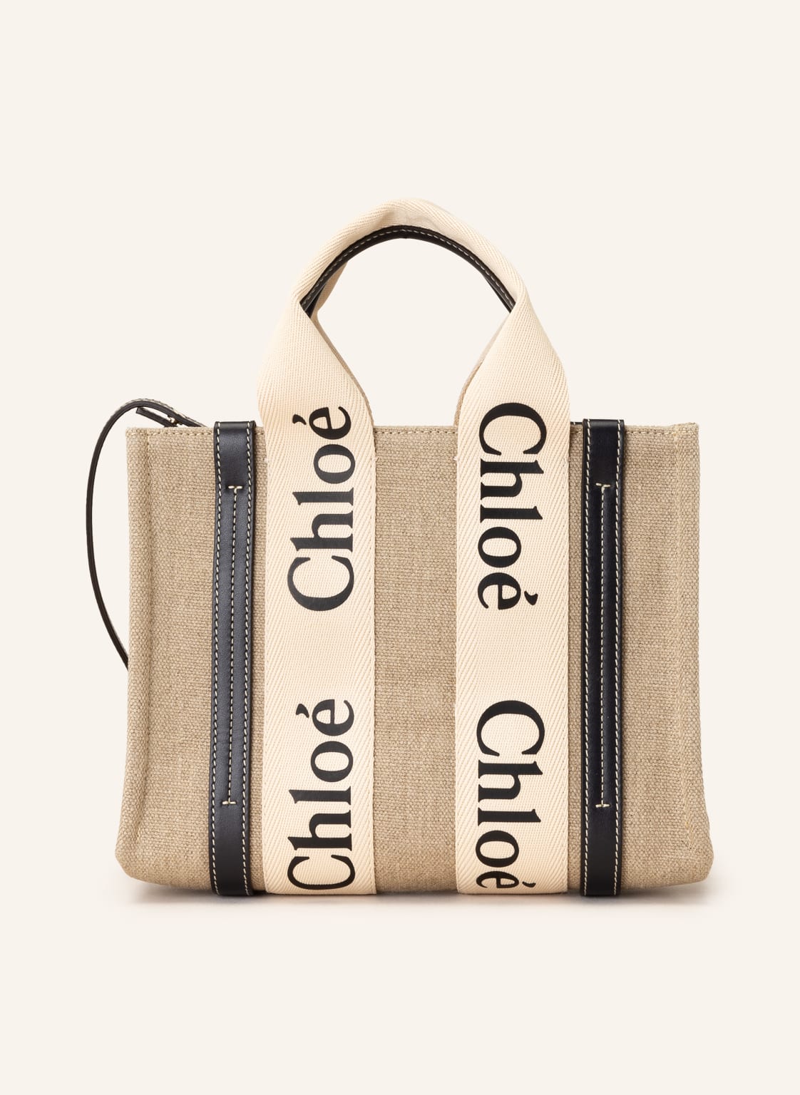 Image of Chloé Handtasche Woody weiss