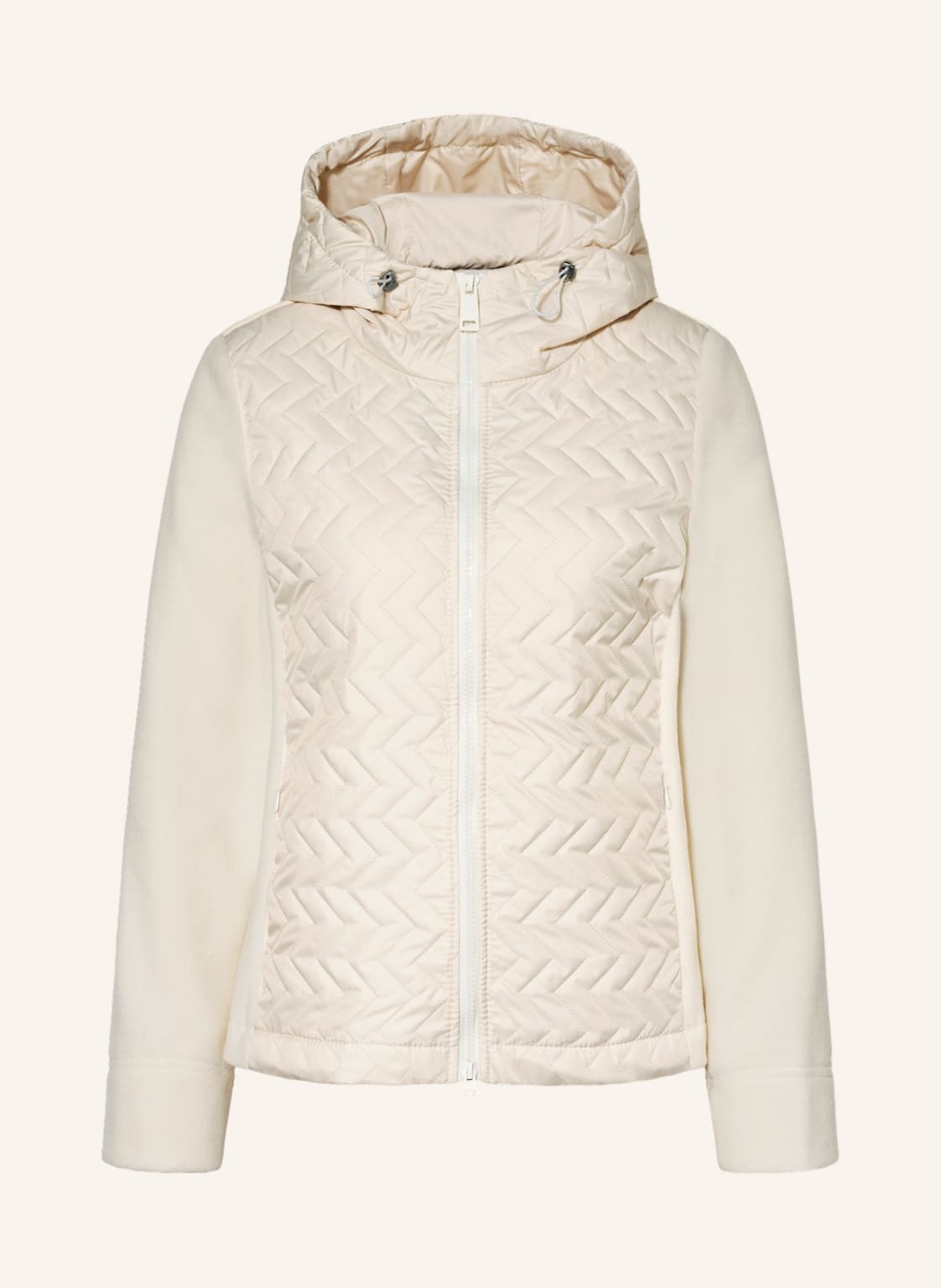 Image of Fuchs Schmitt Fleecejacke Im Materialmix weiss