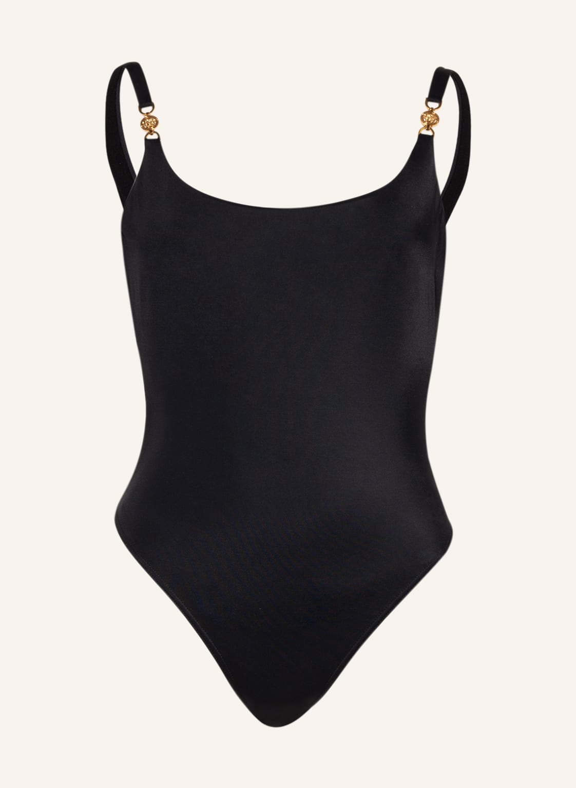 Image of Versace Badeanzug Chain schwarz