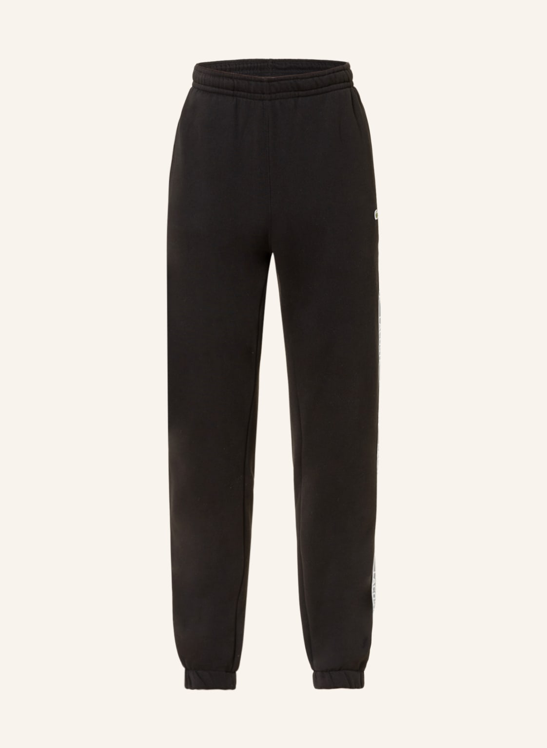 Image of Lacoste Sweatpants Mit Galonsteifen schwarz