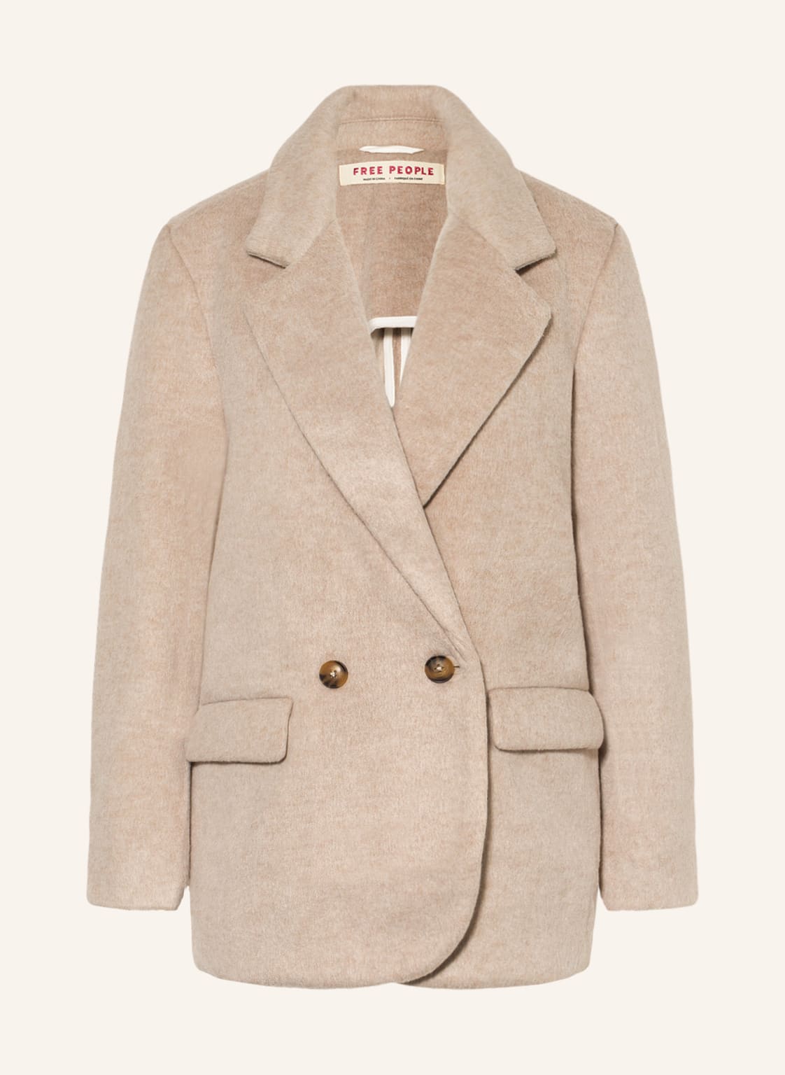 Image of Free People Longblazer Mari beige