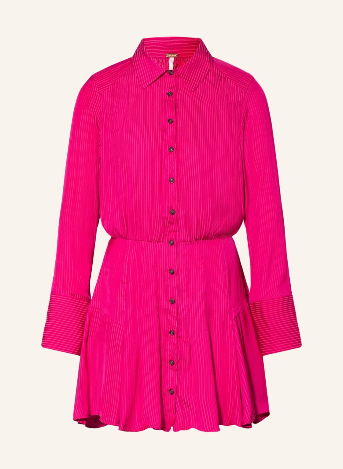 Image of Free People Hemdblusenkleid Everly pink