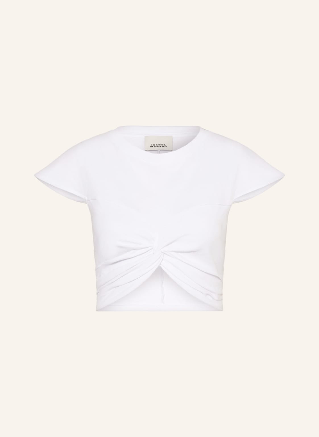 Image of Isabel Marant Cropped-Shirt weiss