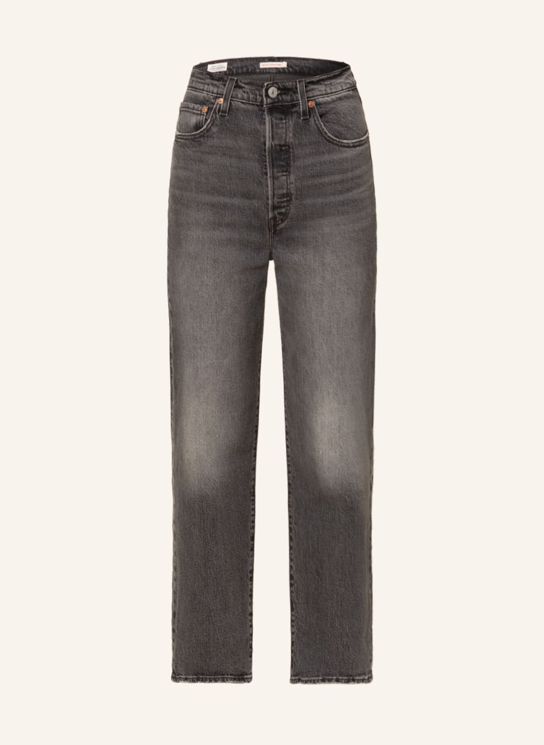 Image of Levi's® Straight Jeans Ribcage grau