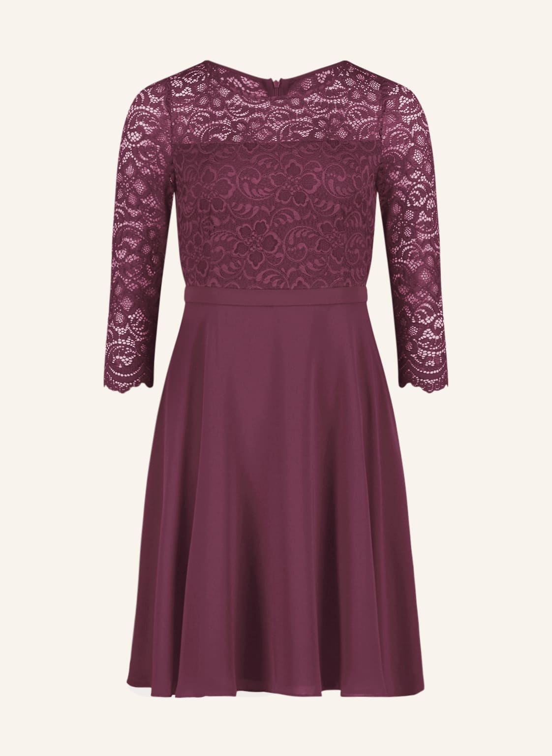 Image of Vm Vera Mont Kleid Mit Spitze rot