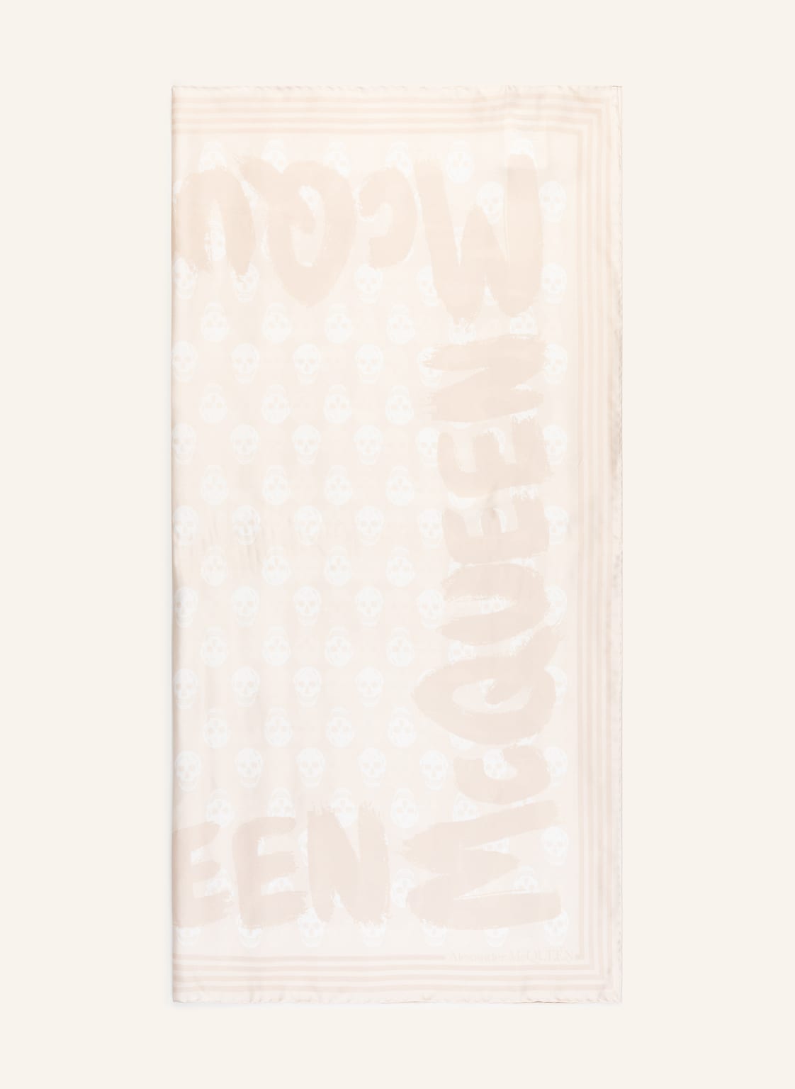 Image of Alexander Mcqueen Seidentuch beige
