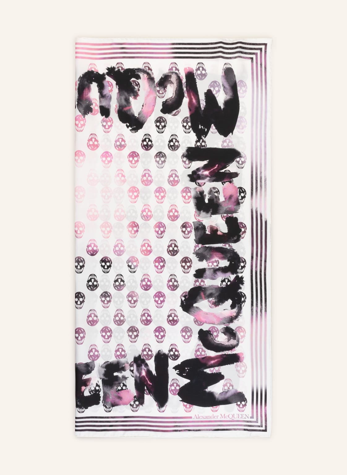 Image of Alexander Mcqueen Seidentuch weiss