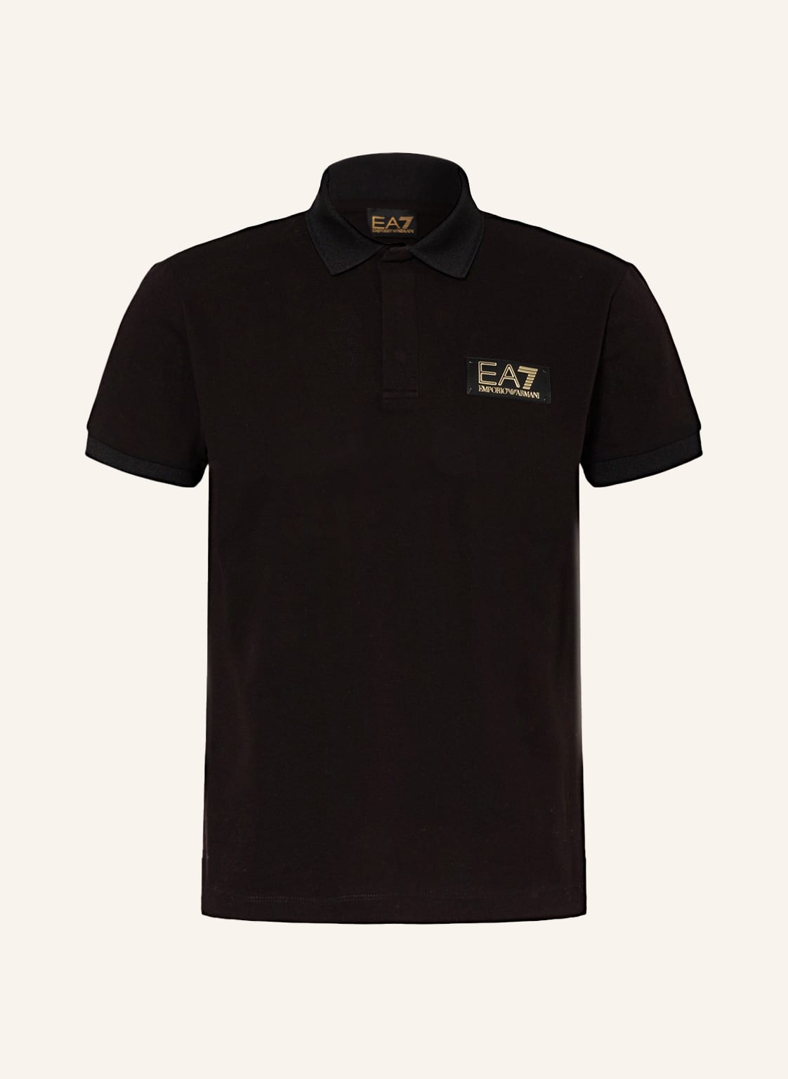 Image of ea7 Emporio Armani Piqué-Poloshirt schwarz