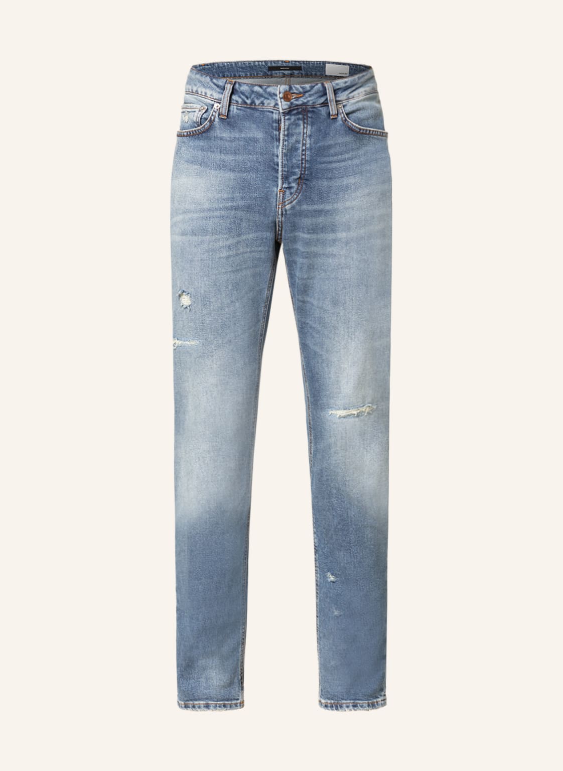 Image of Haikure Destroyed Jeans Cleveland Slim Fit blau