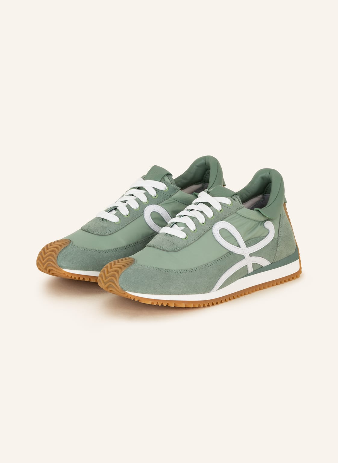 Image of Loewe Sneaker Flow Runner gruen