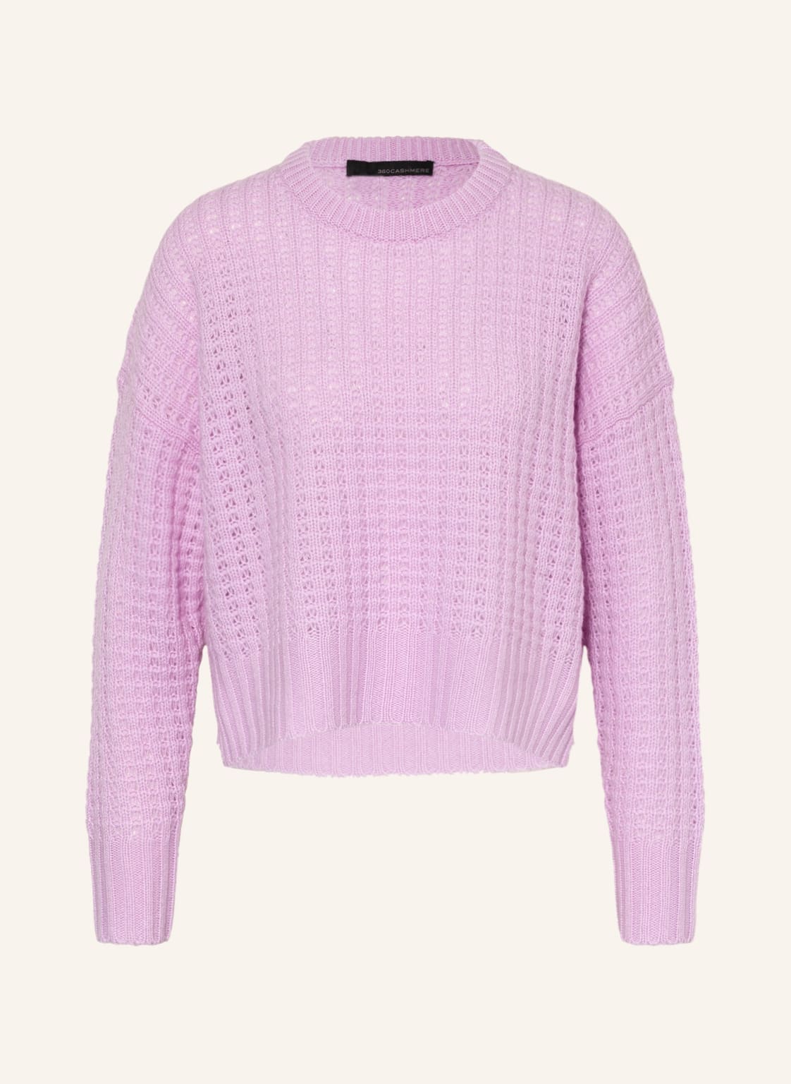 Image of 360cashmere Cropped-Pullover Aus Cashmere violett