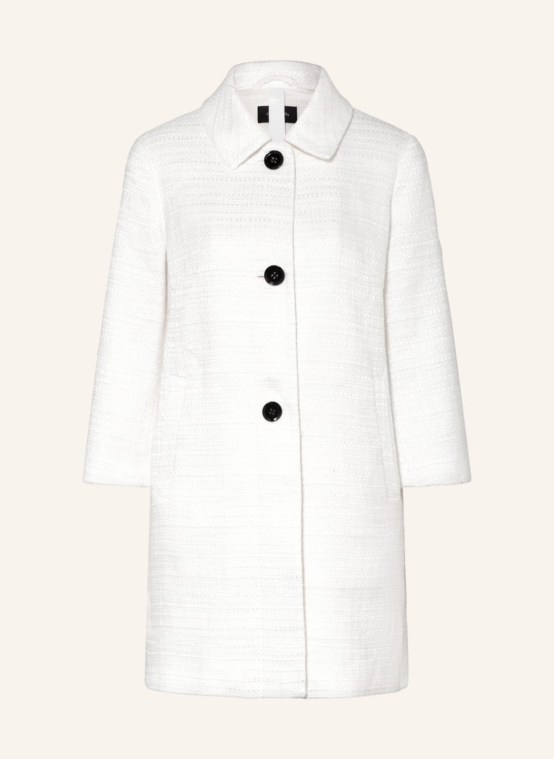 Image of Comma Tweed-Mantel weiss