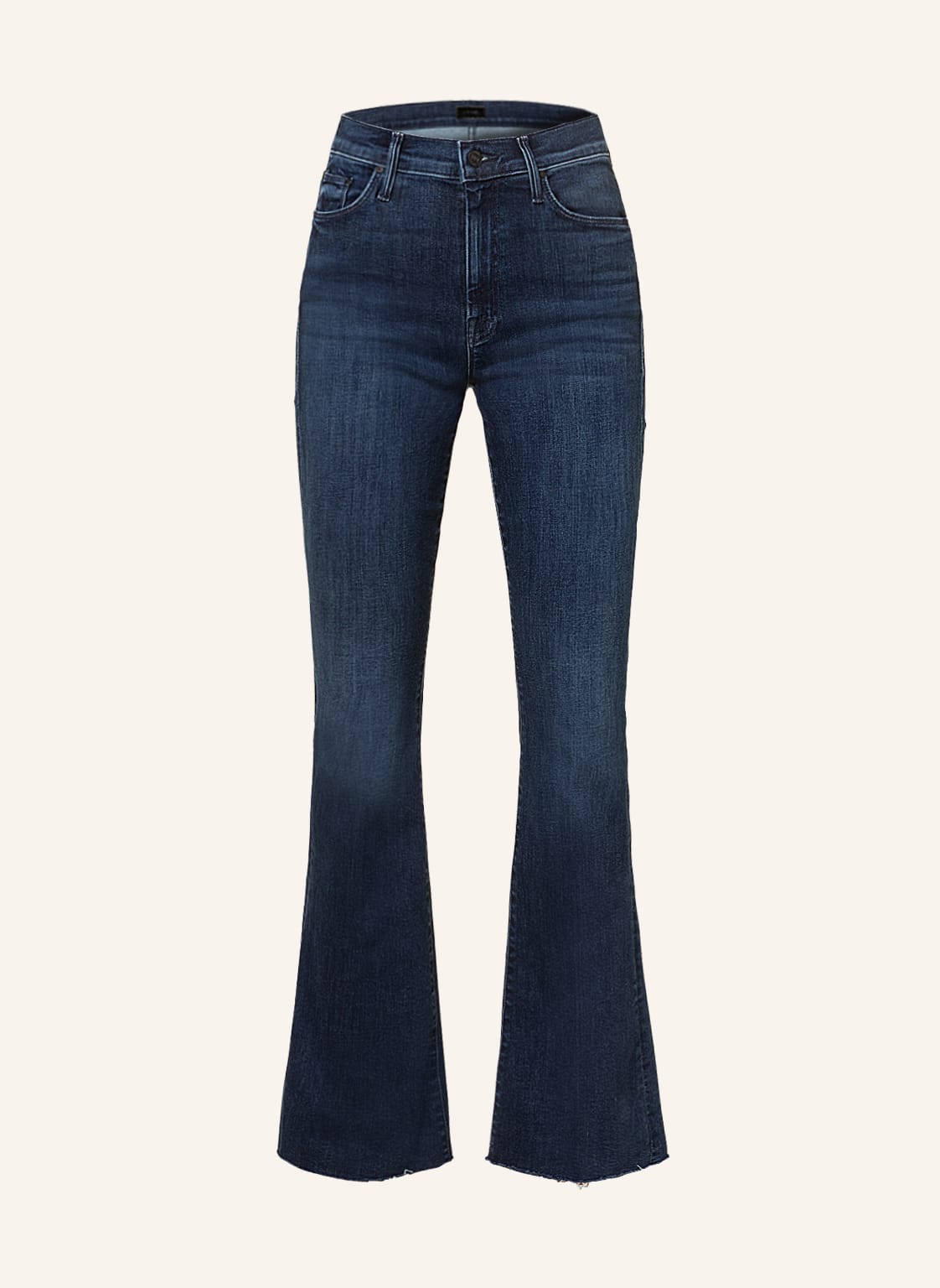 Image of Mother Bootcut Jeans The Weekender Fray blau
