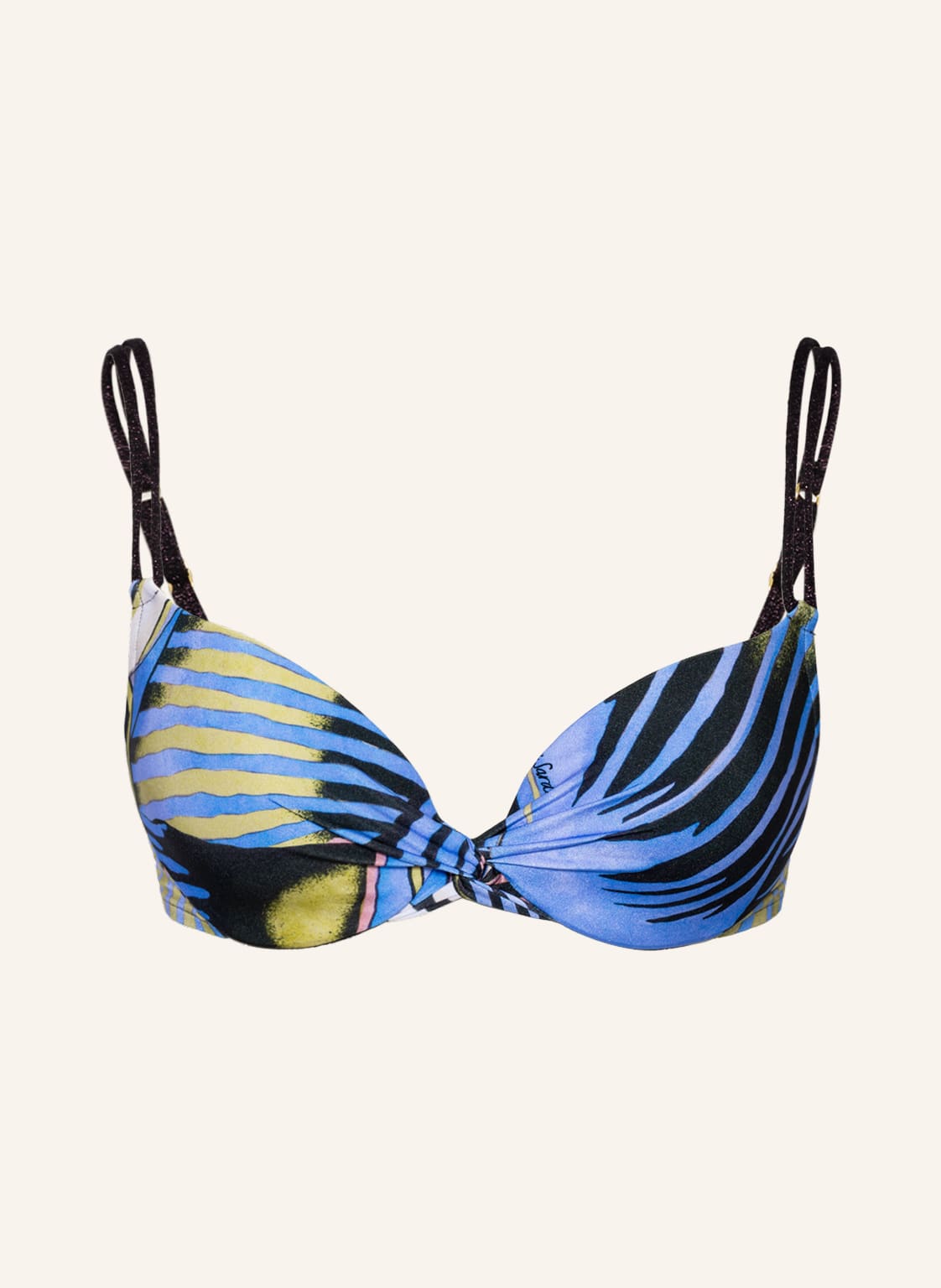 Image of Andres Sarda Bügel-Bikini-Top Mahony blau