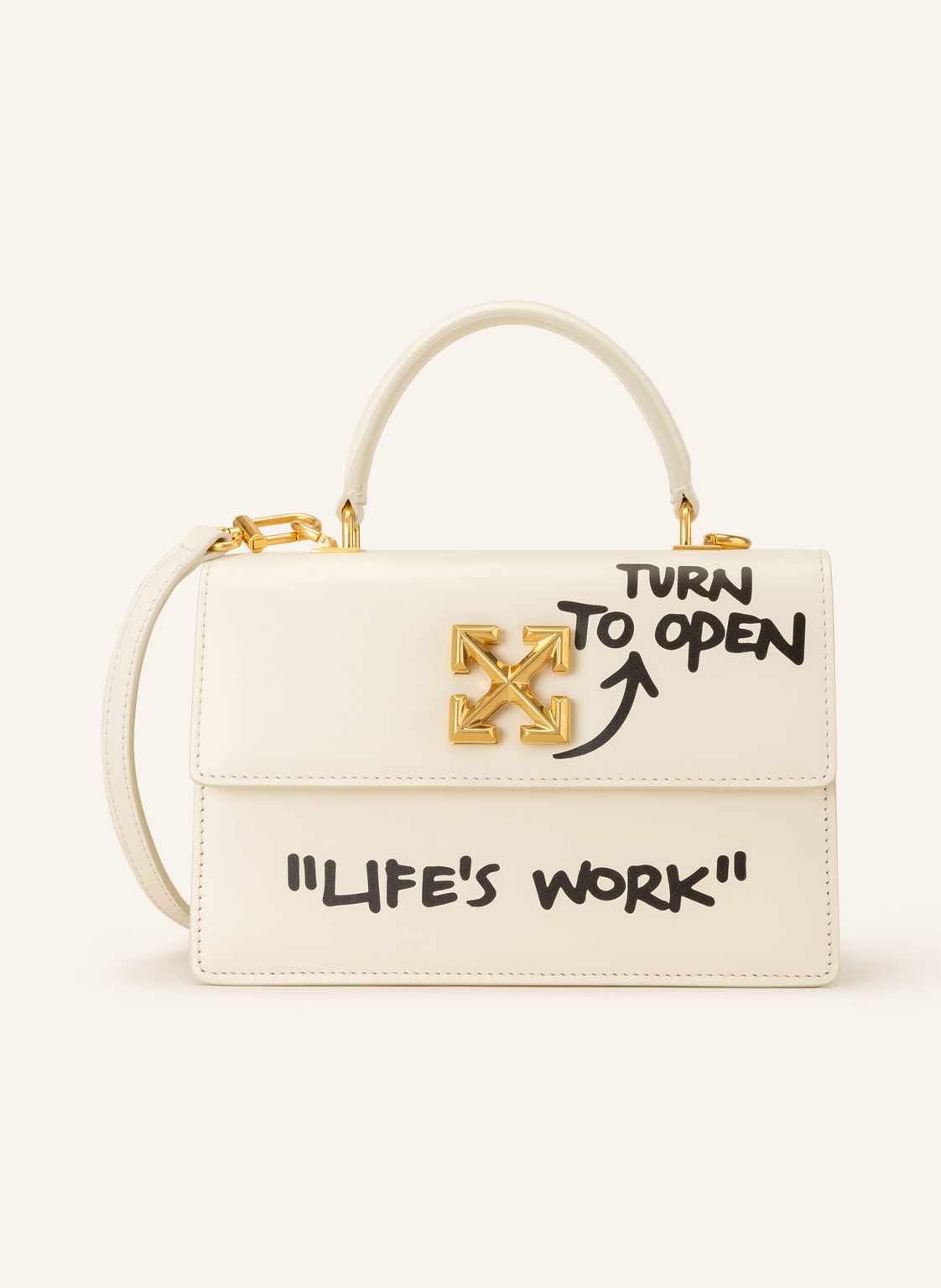 Image of Off-White Handtasche Jitney weiss
