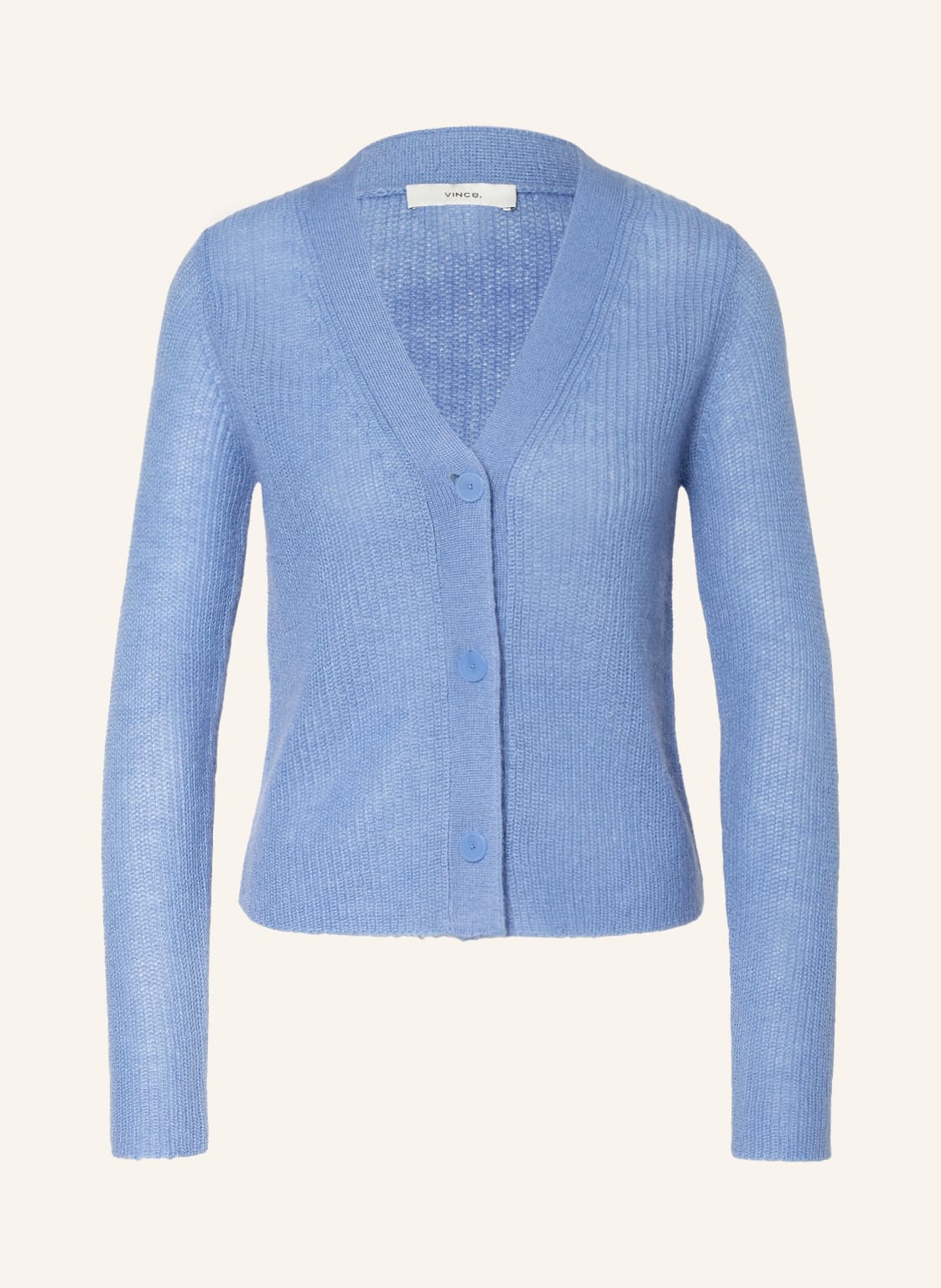 Image of Vince Strickjacke Mit Mohair blau