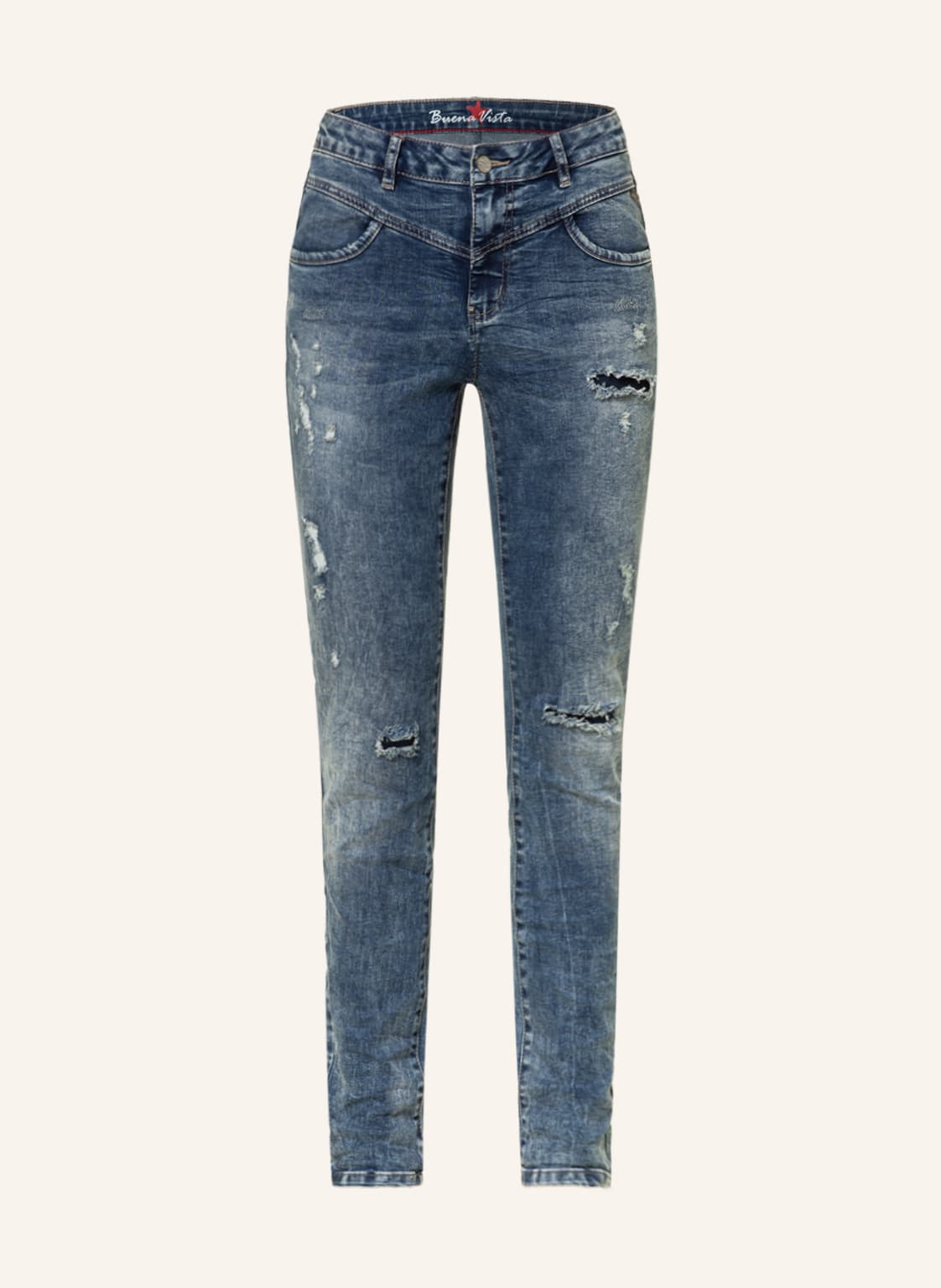 Image of Buena Vista Destroyed Jeans Florida-B blau