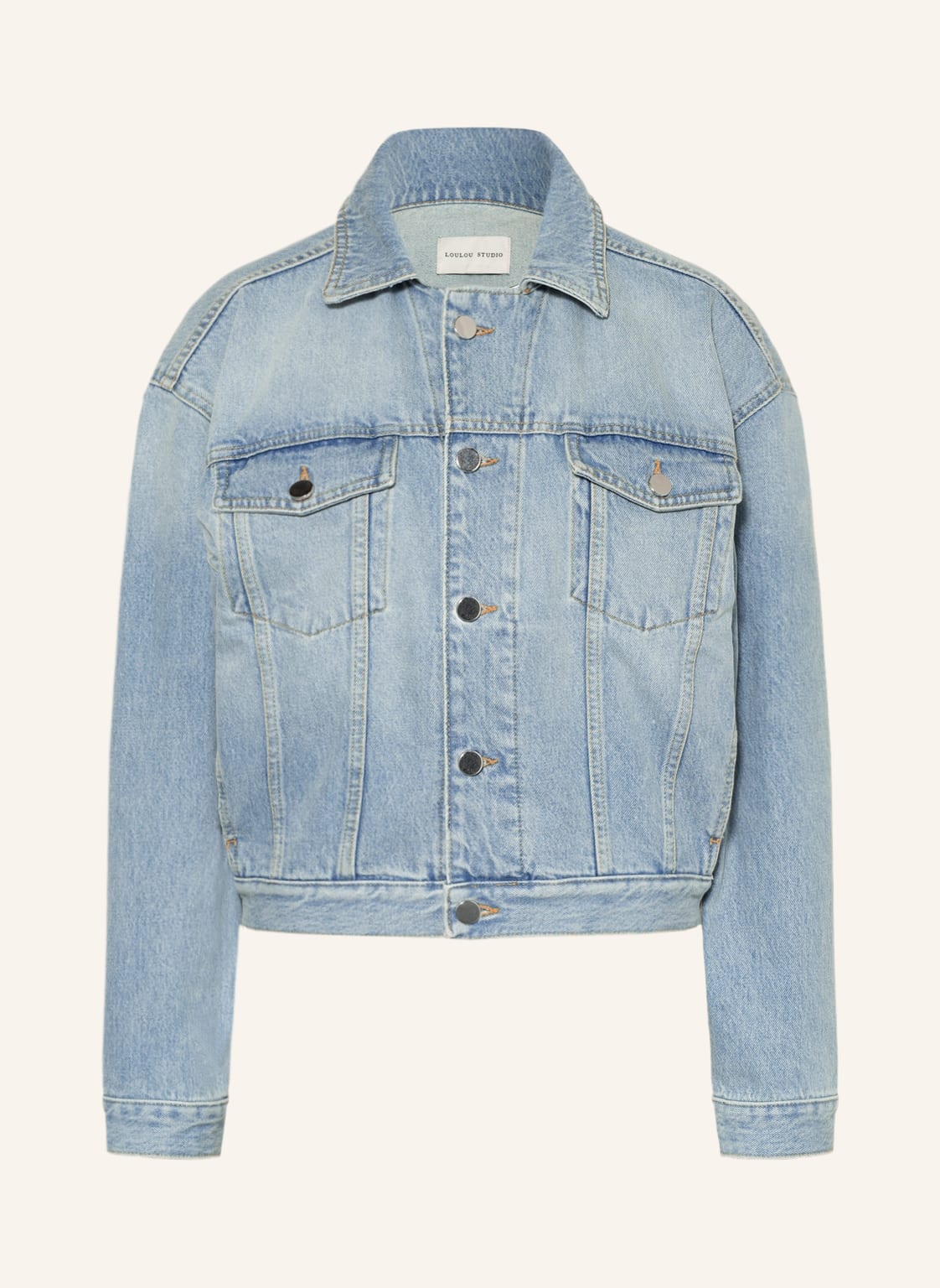 Image of Loulou Studio Jeansjacke Dave blau