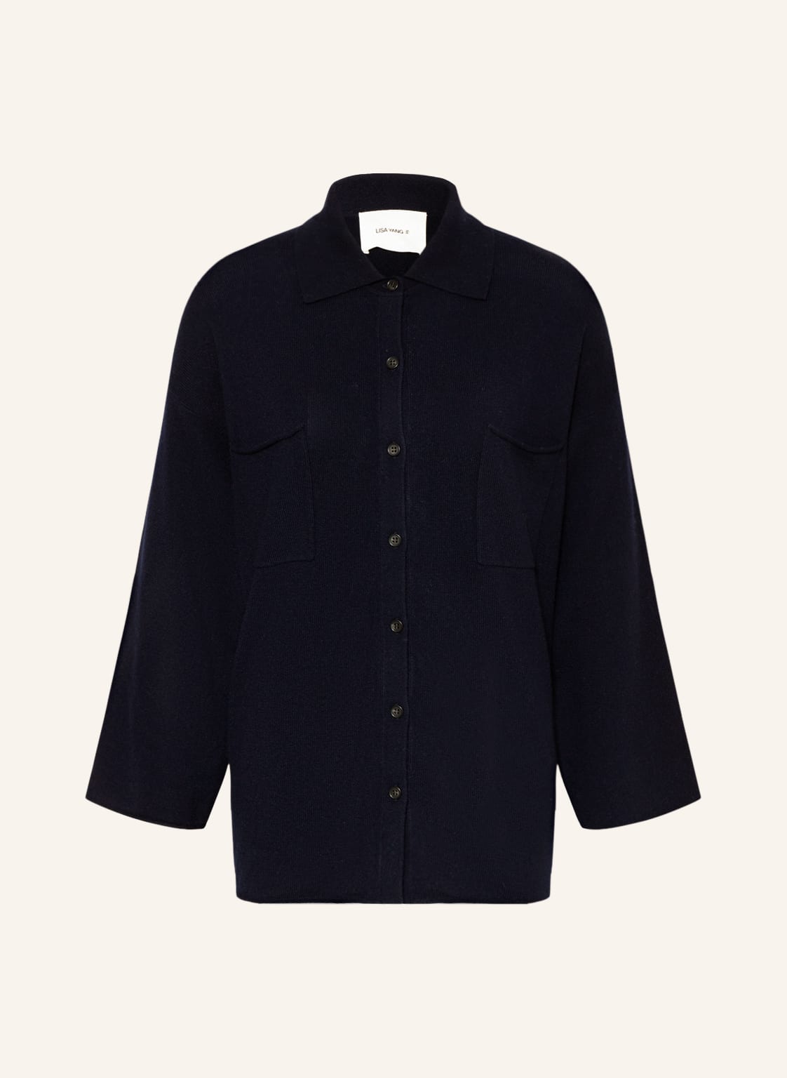 Image of Lisa Yang Strickjacke Jayda Aus Cashmere blau