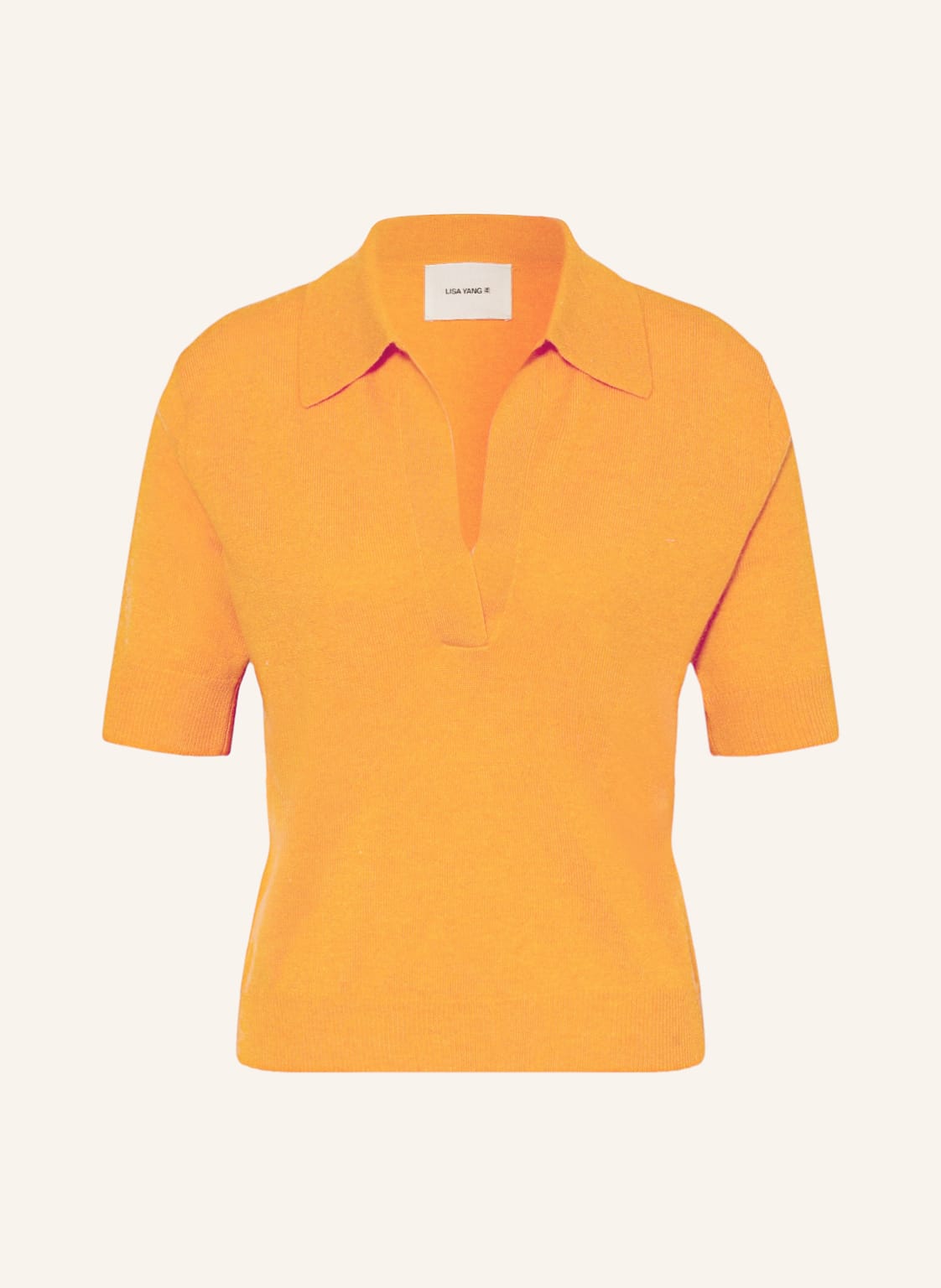 Image of Lisa Yang Strickshirt Carina Aus Cashmere orange