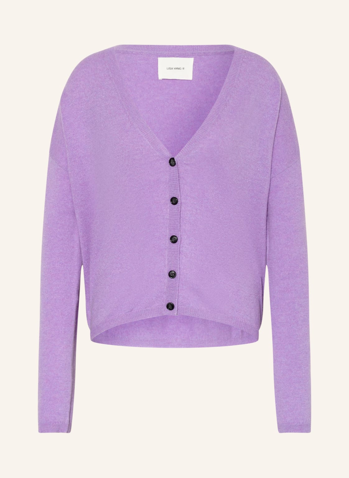 Image of Lisa Yang Strickjacke Abby Aus Cashmere violett