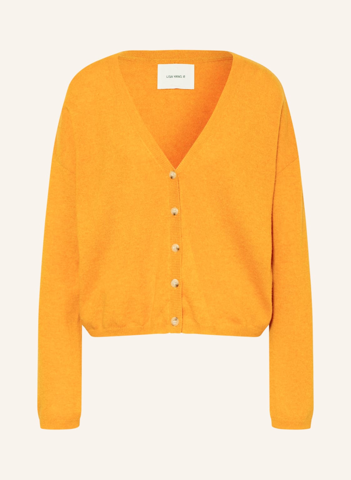 Image of Lisa Yang Strickjacke Abby Aus Cashmere orange