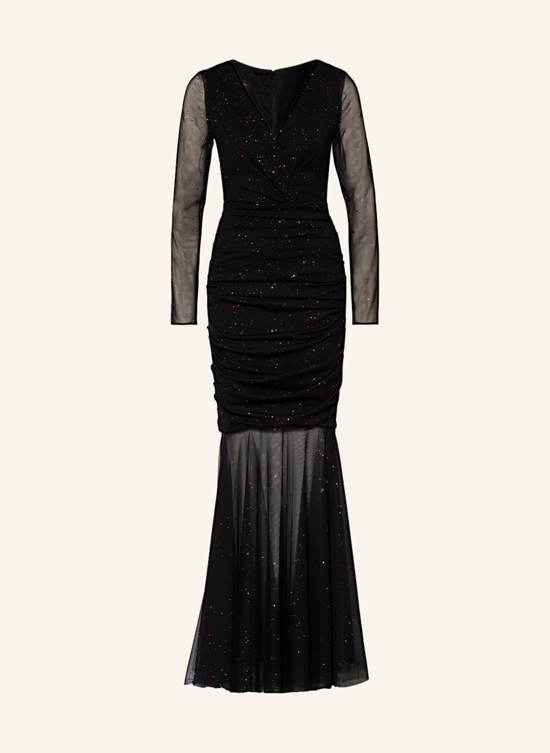 Image of Talbot Runhof Abendkleid Im Materialmix schwarz