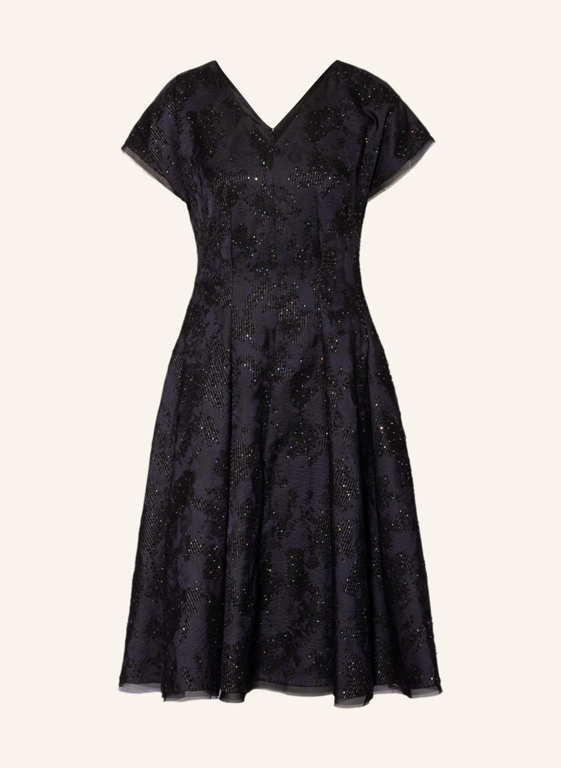 Image of Talbot Runhof Jacquard-Kleid Mit Pailletten blau