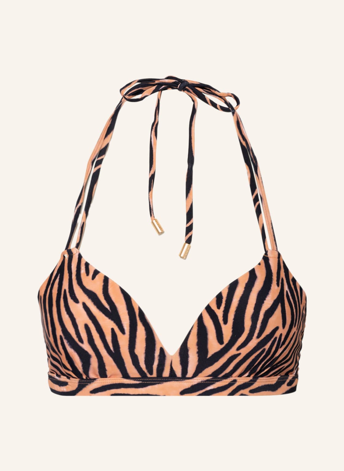 Image of Beachlife Neckholder-Bikini-Top Soft Zebra braun